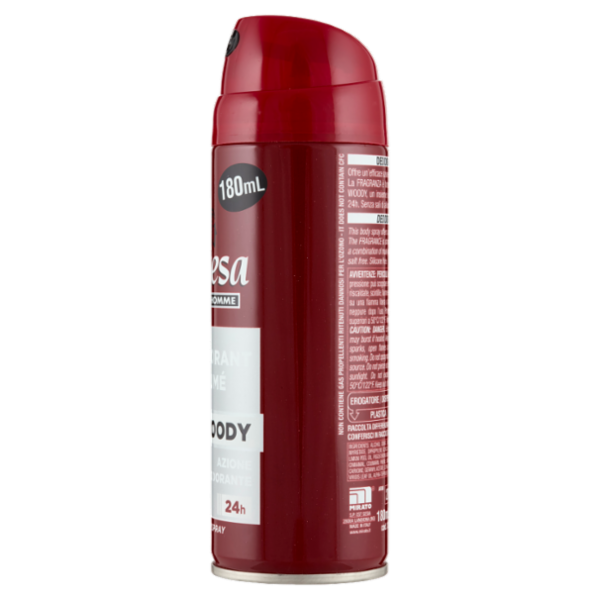Intesa Pour Homme Deodorant Parfumé Woody Body Spray 180 mL