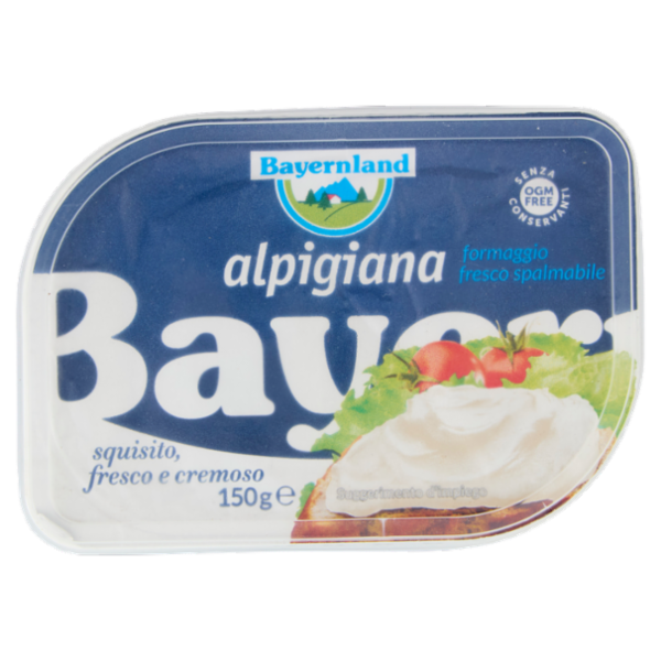 Bayernland alpigiana formaggio fresco spalmabile 150 g