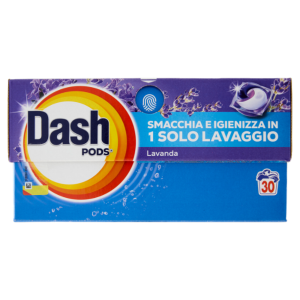 Dash Pods Detersivo Lavatrice In Capsule, Lavanda, 30 Lavaggi 588 g