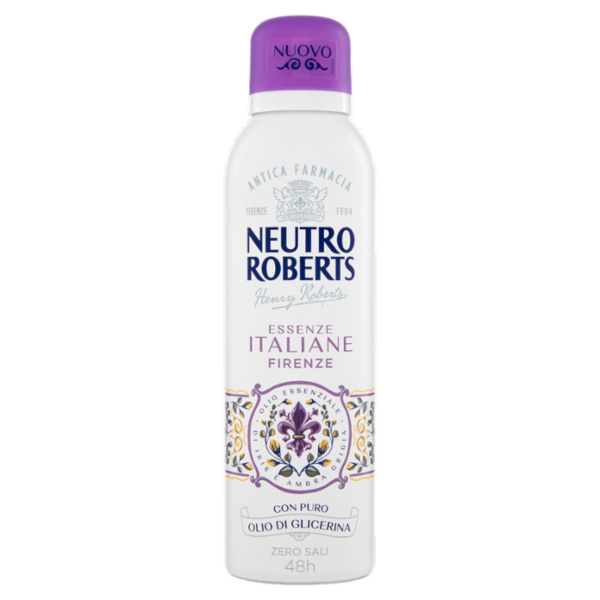 Neutro Roberts Essenze Italiane Firenze Olio Essenziale di Iris e Ambra Grigia 200 ml