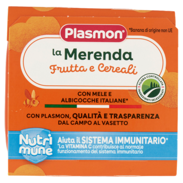 Plasmon la Merenda Frutta e Cereali Nutri mune 2 x 120 g