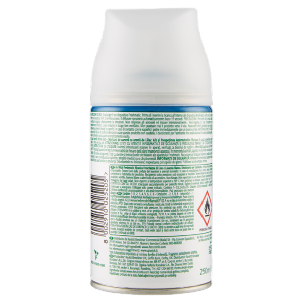 Air Wick Freshmatic Freschezza Lino e Lavanda Spray Automatico per Ambienti Ricarica 250 ml