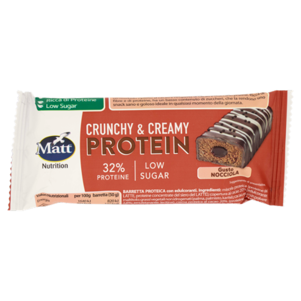 Matt Nutrition Crunchy & Creamy Protein Gusto Nocciola 50 g
