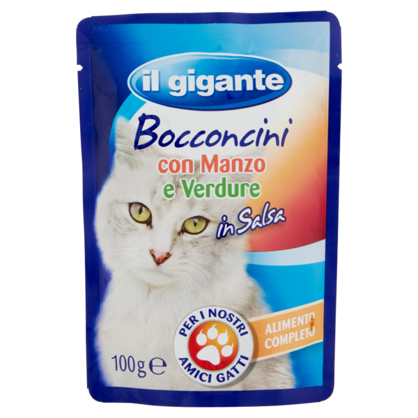 IL GIGANTE Bocconcini con Manzo e Verdure in Salsa 100 g
