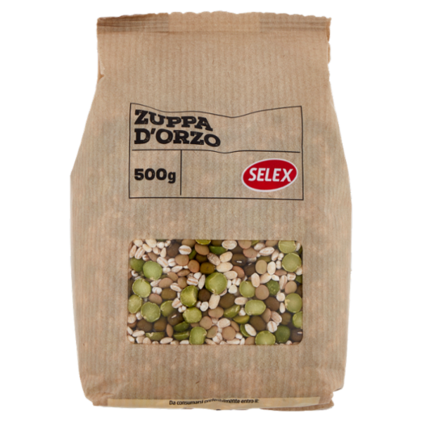 Selex Legumi e Cereali Secchi Misto per Zuppa d'Orzo 500 g