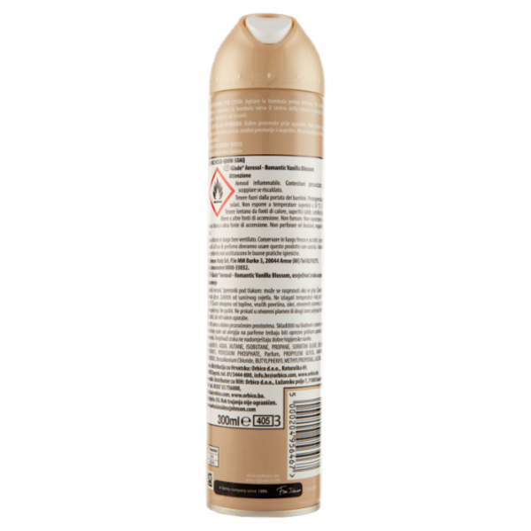 Glade Spray, Profumatore per Ambienti, Fragranza Romantic Vanilla Blossom 300ml