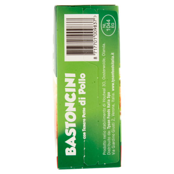 Tyson Bastoncini con Tenero Petto di Pollo Cotti e Surgelati 10 Bastoncini 240 g