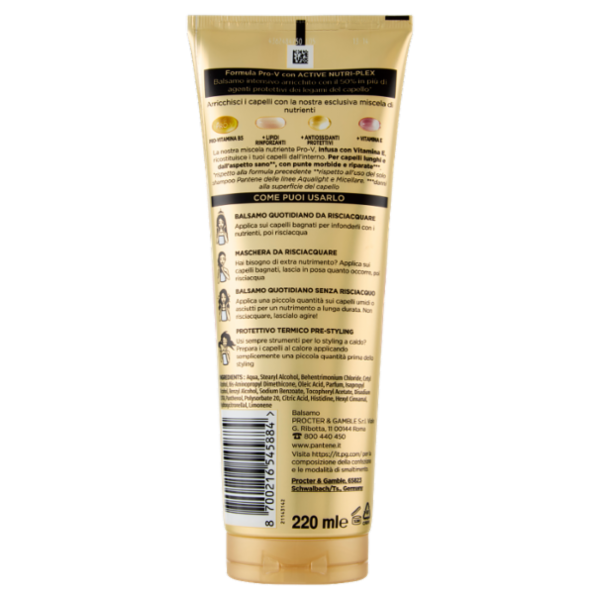 Pantene Pro-V Infinite Lunghezze Balsamo Intensivo 3 Minute Miracle 220 ml