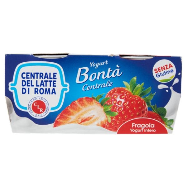 Centrale del Latte di Roma Fragola Yogurt Intero 2 x 125 g