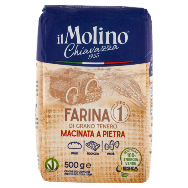 Il Molino Chiavazza Farina Tipo 1 di Grano Tenero 500 g