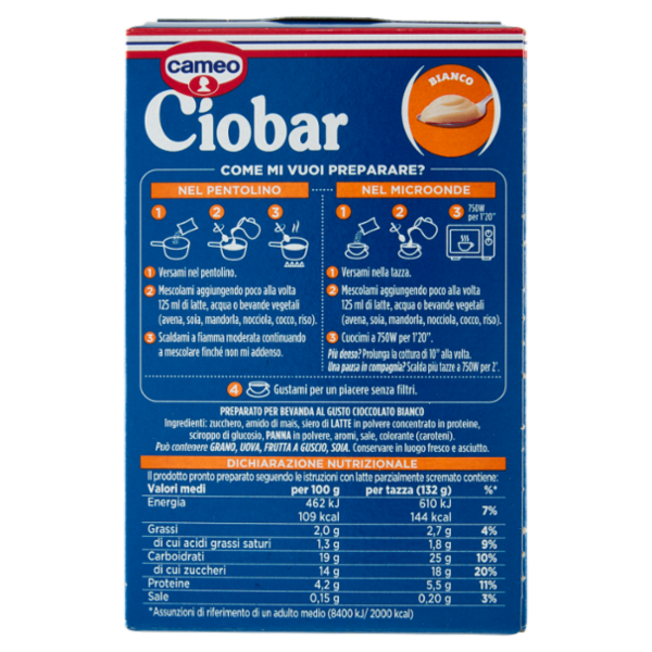 cameo Ciobar Bianco 5 x 21 g