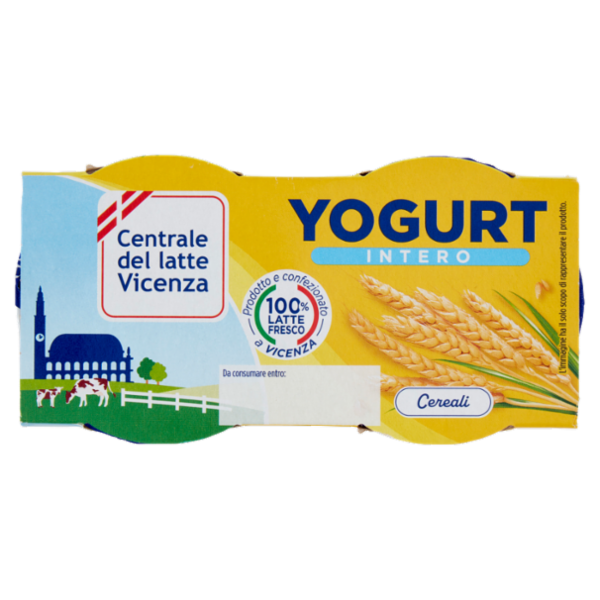 Centrale del latte Vicenza Yogurt Intero Cereali 2 x 125 g