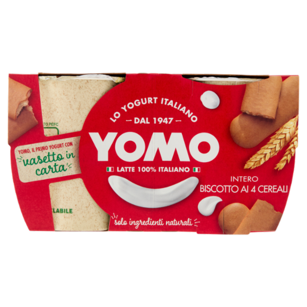 Yomo Intero Biscotto ai 4 Cereali 2 x 125 g