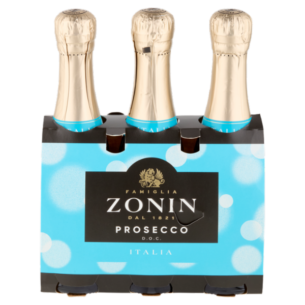 Zonin Prosecco D.O.C. Extra Dry 3 x 200 ml