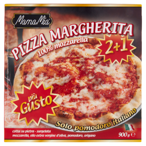 MamaMia Pizza Margherita surgelata 2+1 900 g