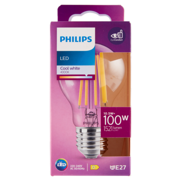 Philips Led sfera filamento 100W E27 4000K