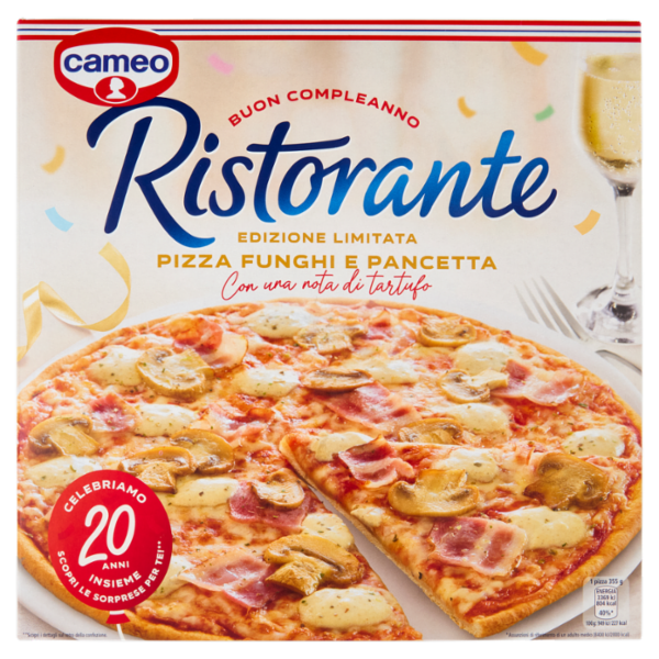 cameo Ristorante Pizza Funghi Pancetta 355 g