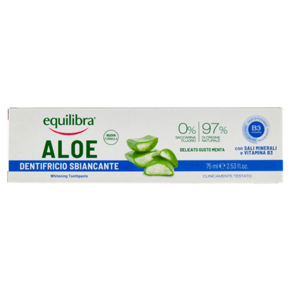 equilibra Aloe Dentifricio Sbiancante 75 ml