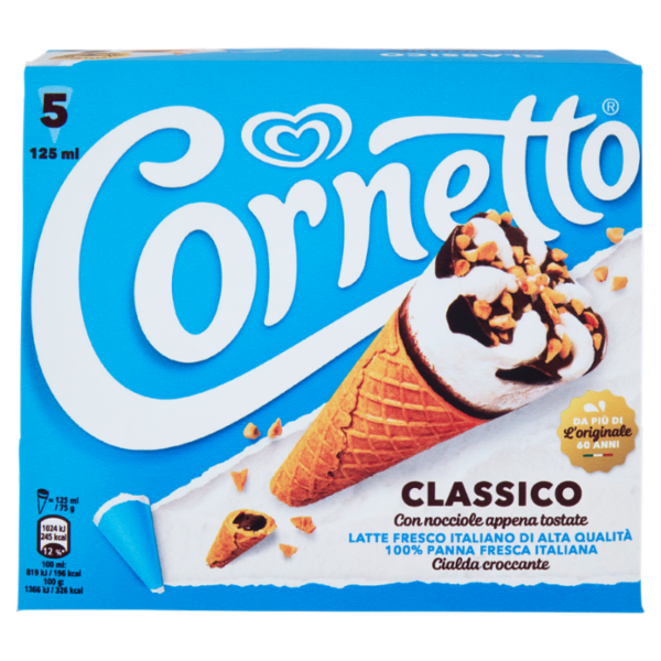 Cornetto Algida Classico 5 Gelati 375 g