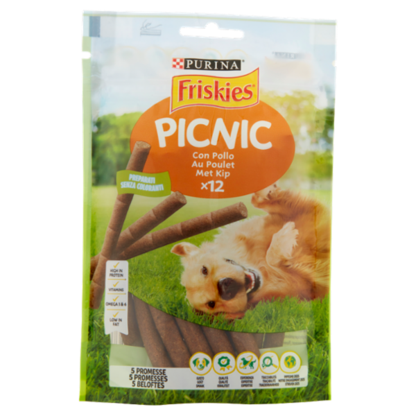 PURINA FRISKIES Picnic Pollo 12 sticks 100 g