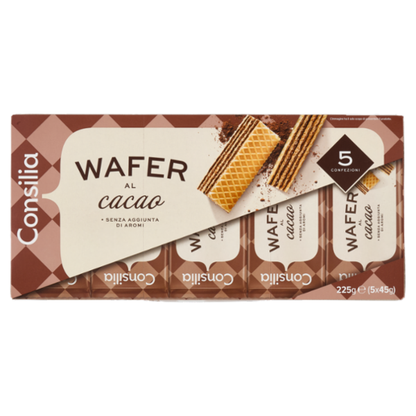 Consilia Wafer al Cacao 5x45 g