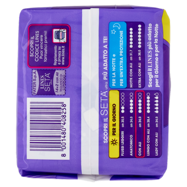 Lines Seta ultra con ali 14 + 2 pz