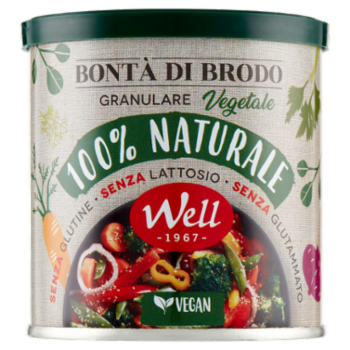 Well Bontà Di Brodo Granulare Vegetale 100% Naturale Vegan 150 g