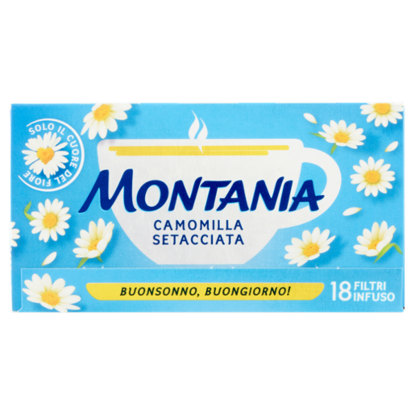 Montania Camomilla Setacciata 18 Filtri Infuso 31,5 g