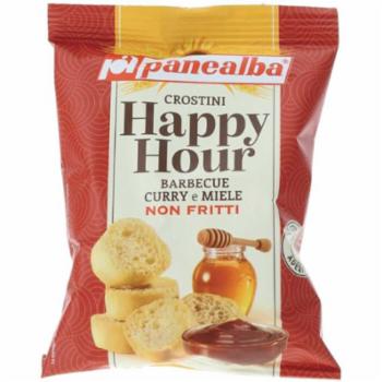 CROSTINI AL BBQ, MIELE E CURRY HAPPY HOUR PANEALBAGR.50