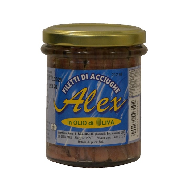 Alex Filetti di Acciughe in Olio d'Oliva 156g