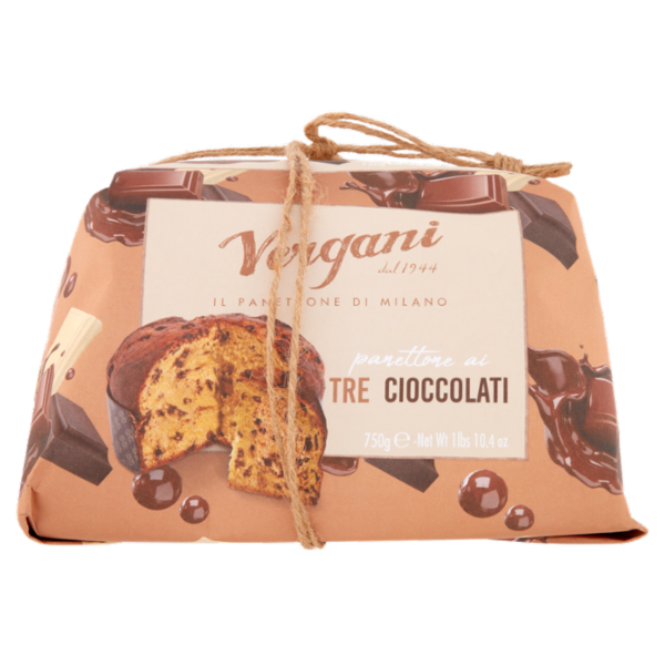 Vergani panettone ai Tre Cioccolati 750 g