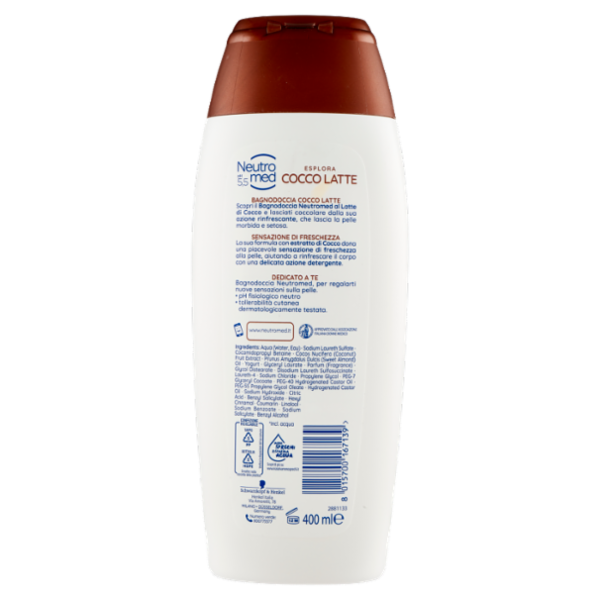 Neutromed pH 5,5 Cocco Latte Bagnodoccia 400 ml