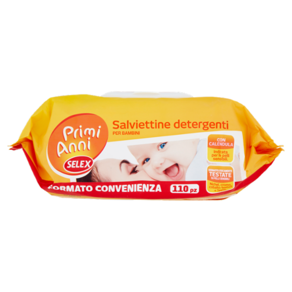 Selex Primi Anni Salviettine Detergenti per Bimbo 110 pezzi