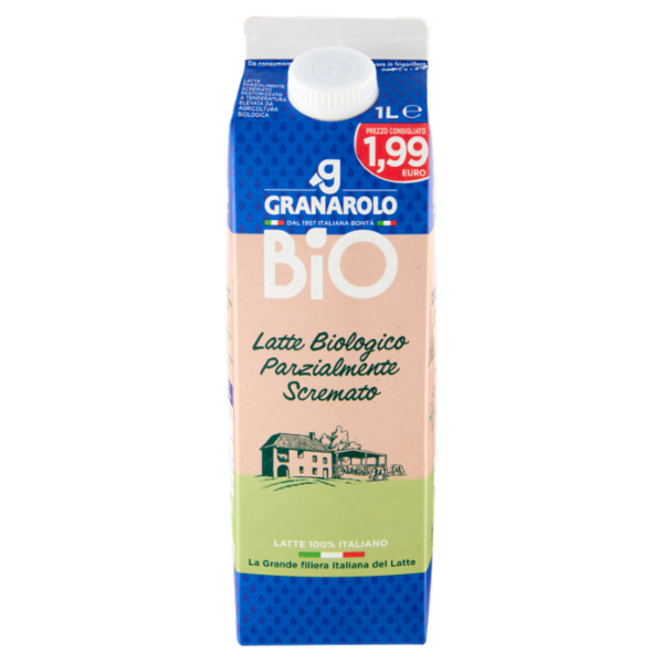 Granarolo Bio Latte Biologico Parzialmente Scremato 1 L