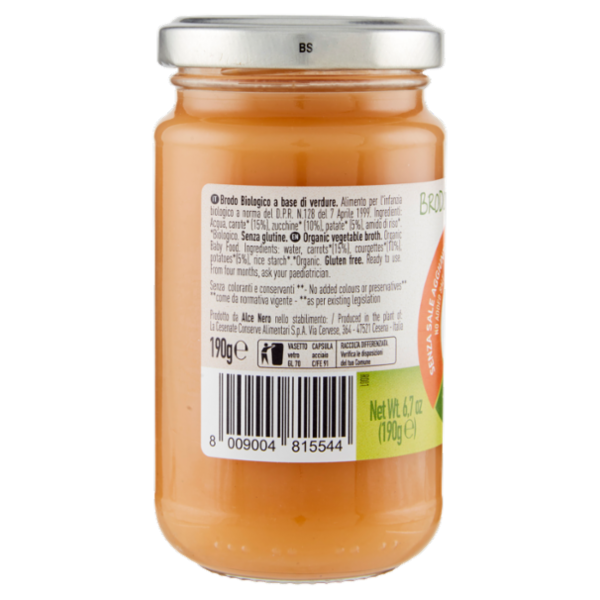 alce nero Brodo Pronto di Verdure 190 g