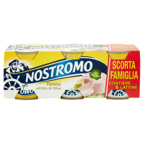 Nostromo Tonno all'Olio di Oliva Già Sgocciolato 6 x 60 g