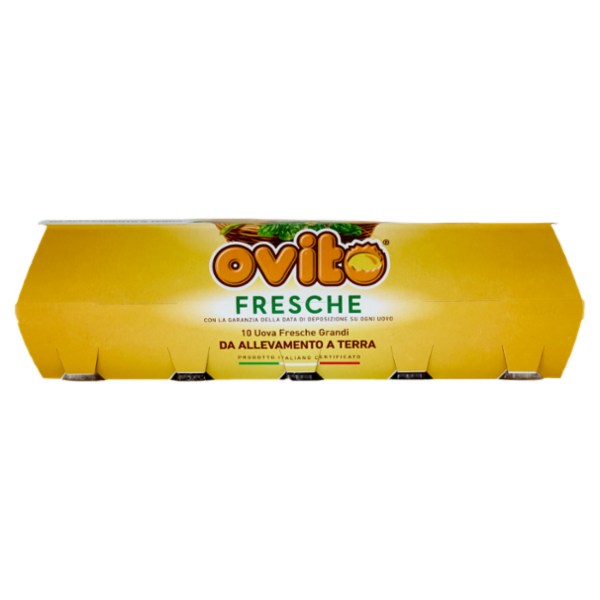 Ovito Fresche 10 Uova Fresche Grandi da Allevamento a Terra