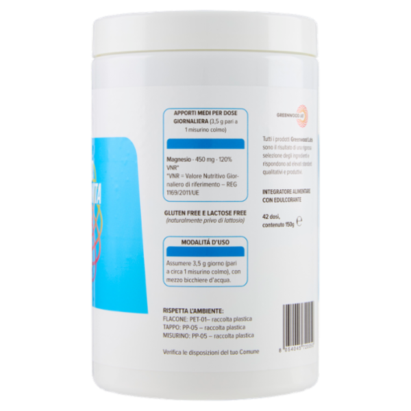 Greenwood Labs Magnesio Fiore della Vita Benessere 150 g