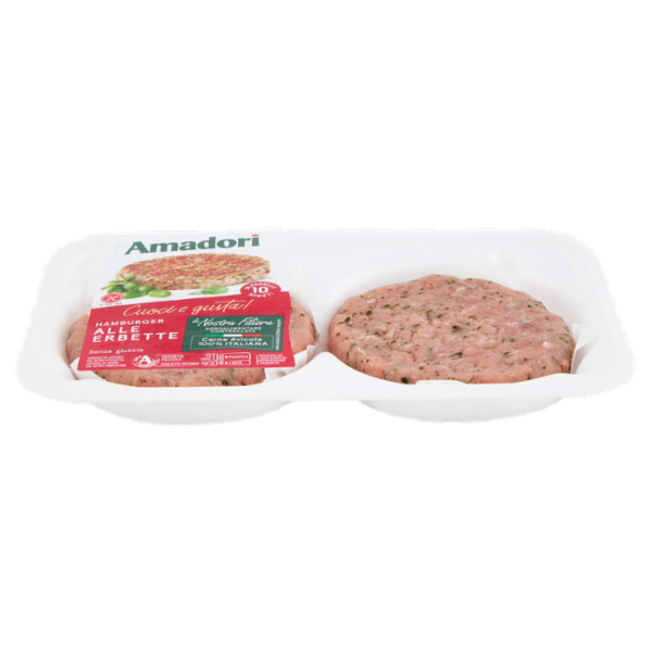 Amadori Hamburger alle Erbette 0,204 kg