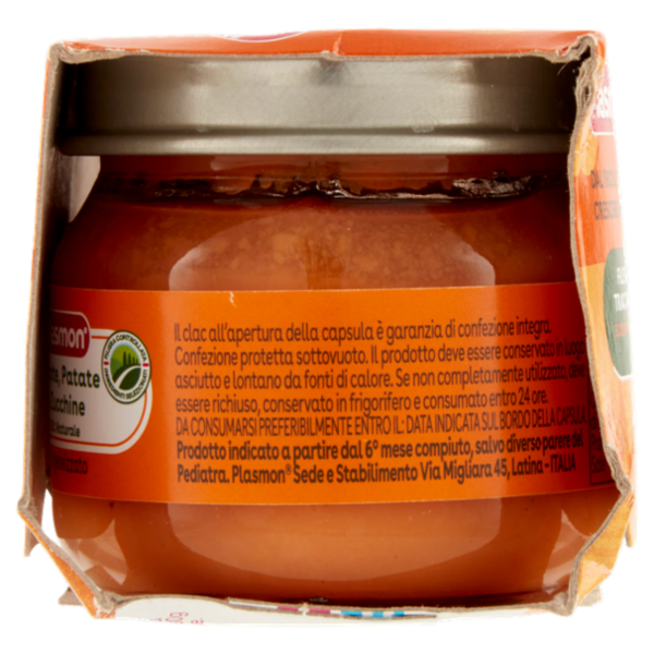 Plasmon Omogeneizzato Carote Patate e Zucchine 2 x 80 g