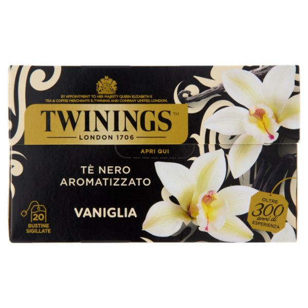 Twinings Vaniglia Tè Nero aromatizzato 20 filtri The 40 g