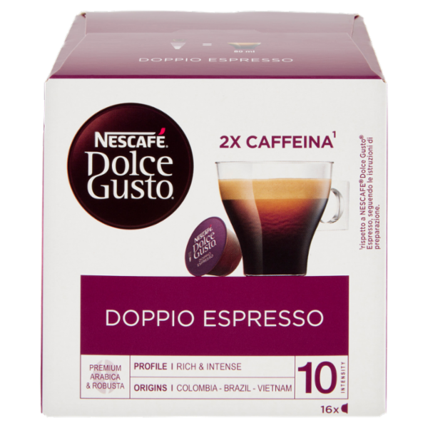 NESCAFÉ DOLCE GUSTO Doppio Espresso 16 capsule (16 tazze)