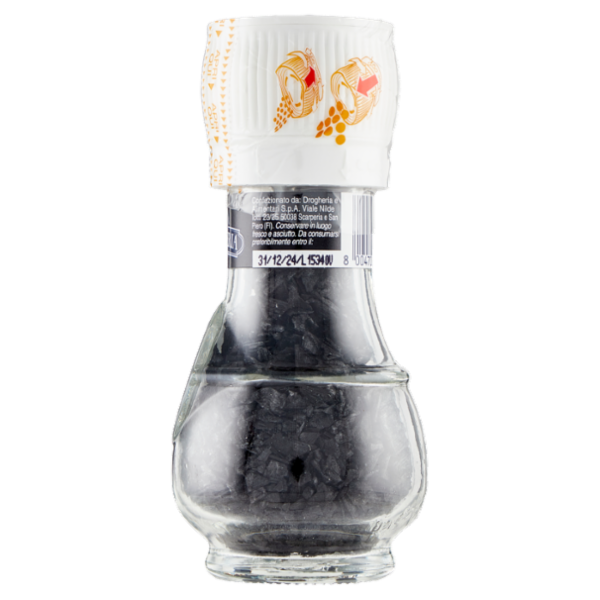 La Drogheria 1880 Fiocchi di Sale Nero di Cipro con Macinello 50 g