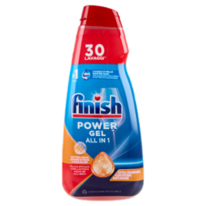 Finish Power Gel Antiodore Liquido Lavastoviglie 30 Lavaggi 600 Ml