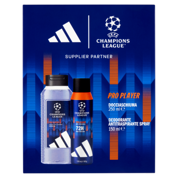 adidas Xmas25 Maschile Deo Antitraspirante 150 ml + Shower Gel 250 ml UEFA 12