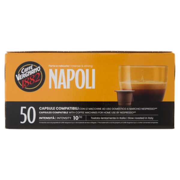 Caffè Vergnano 1882 Napoli Capsule Compatibili Nespresso* 50 x 5 g