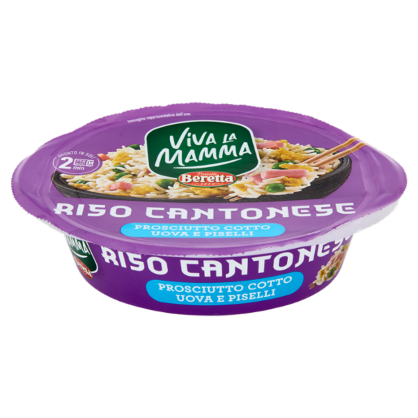Viva la Mamma Riso Cantonese Prosciutto Cotto Uova e Piselli 220 g