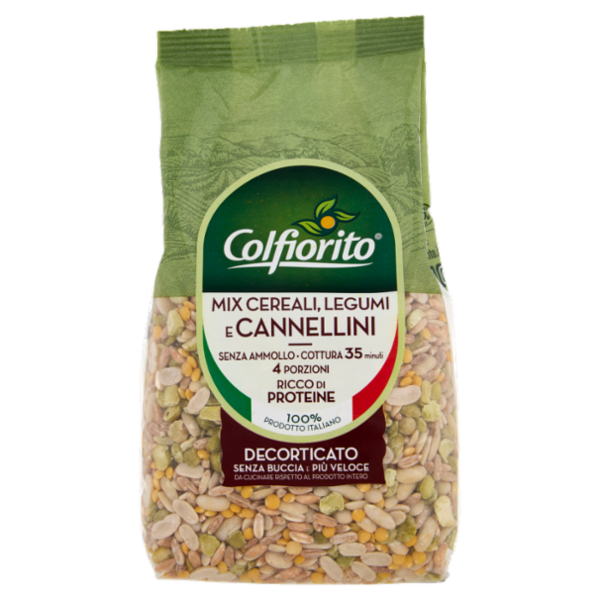 Colfiorito Mix Cereali, Legumi e Cannellini Decorticato 350 g