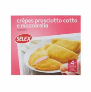 Selex Crepes Prosciutto Cotto e Mozzarella Surgelate 200g