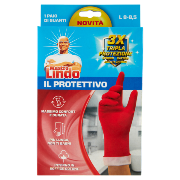 Mastro Lindo il Protettivo Guanti L 8-8,5 1 Paio